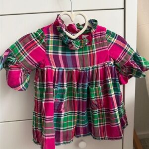 Ralph Lauren Pink and Green Plaid Kids dress